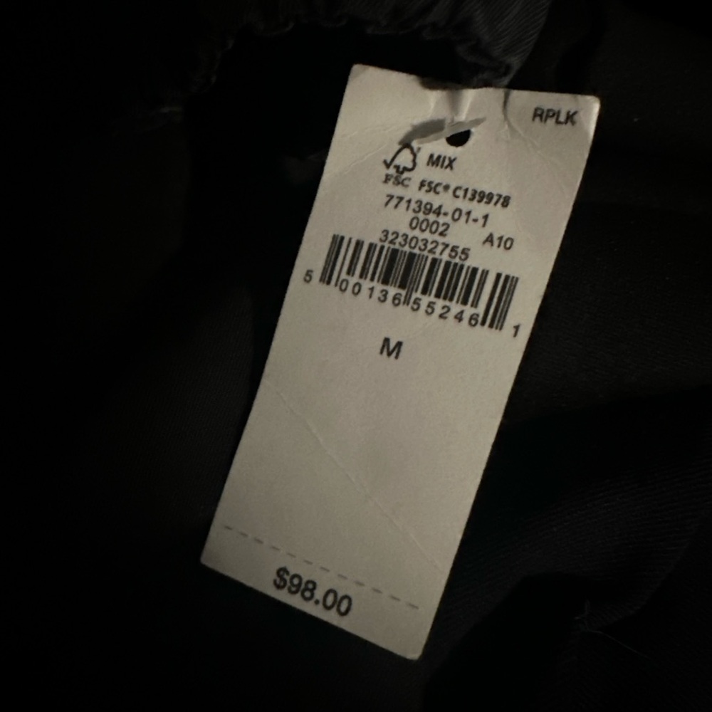 NWT! GAP Black Mid Rise Barrel Parachute Pants - 771394 🩷 - Picture 5 of 5